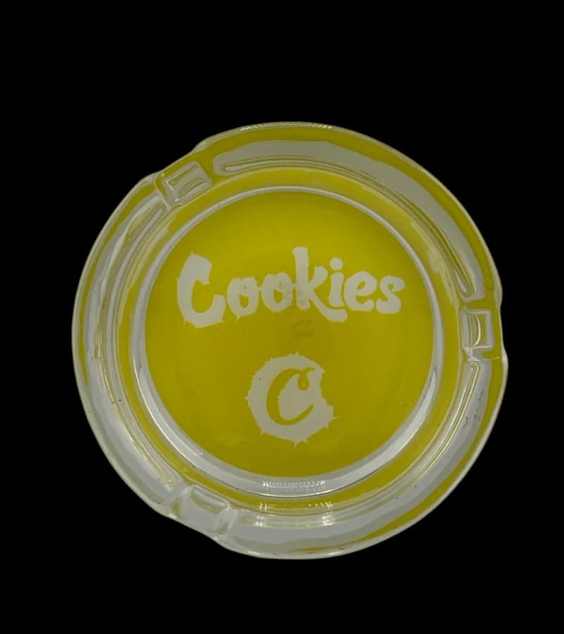 Yellow Glass Ashtray